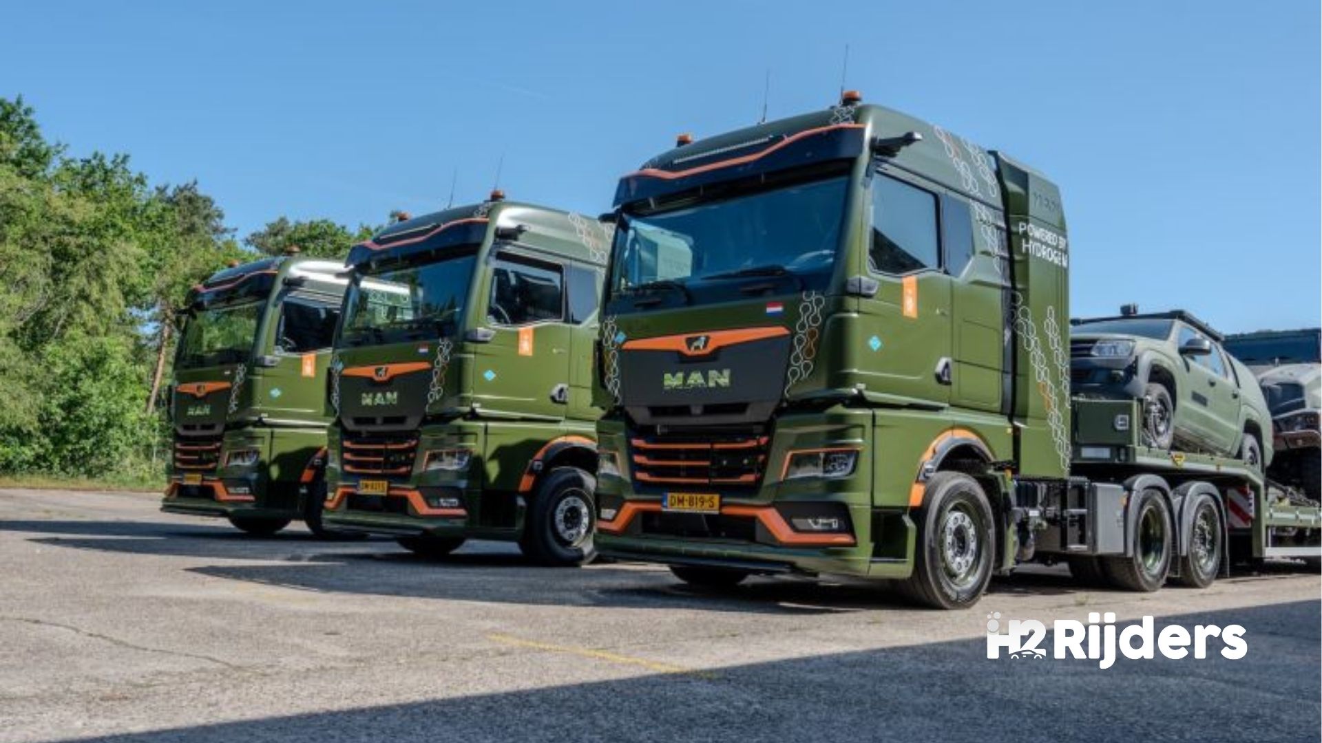 Defensie krijgt eerste waterstoftrucks: MAN hTGX voor het zware werk